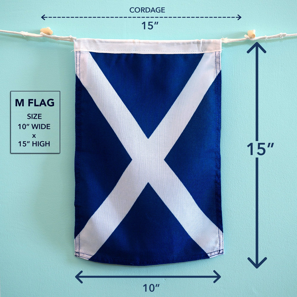 M Nautical Signal Flag - Maritime Tribes USASignal Flag