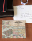 Manhattan, New York City Vintage Map Notecard, Pack of 24 Notecards - Maritime Tribes USANotecard