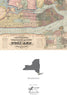 Manhattan, New York City Vintage Map Notecard, Pack of 24 Notecards - Maritime Tribes USANotecard