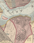 Manhattan Vintage Map Blanket - Maritime Tribes USABlanket