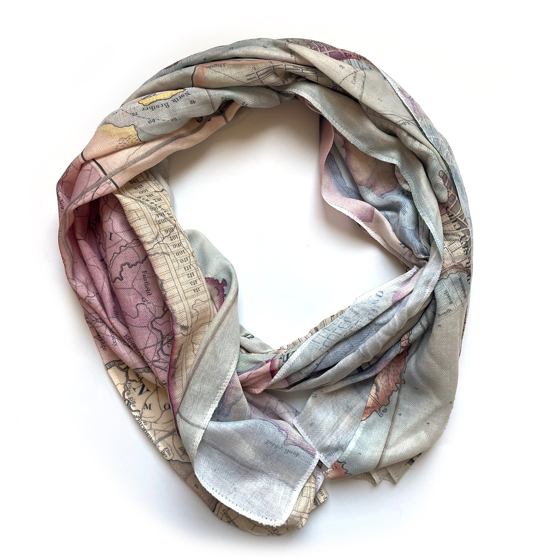 Manhattan Vintage Map Scarf - Maritime Tribes USAScarf