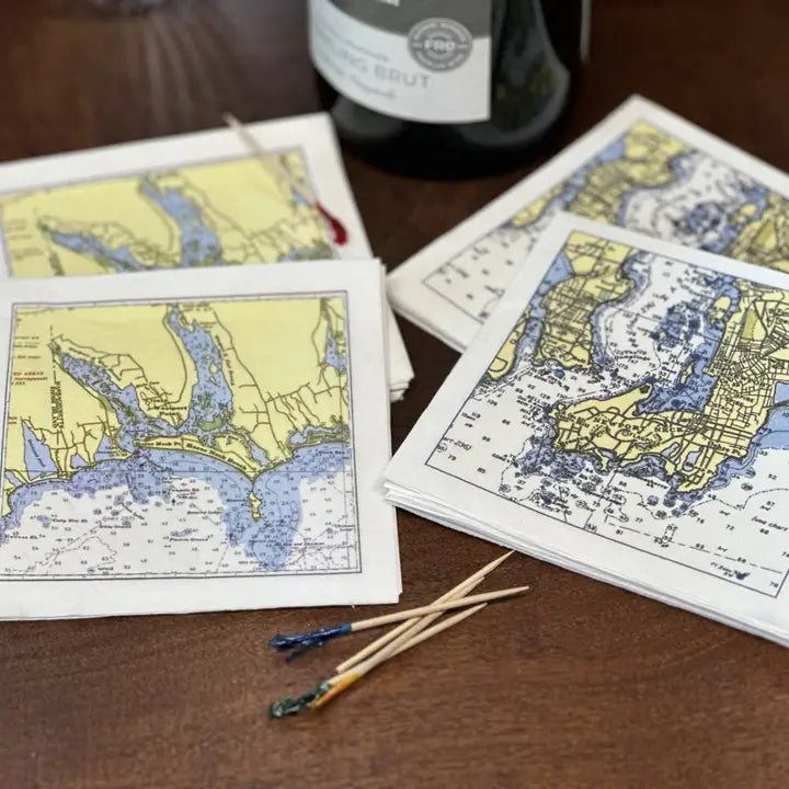 16-Pack Paper Cocktail "Mapkins" Wholesale