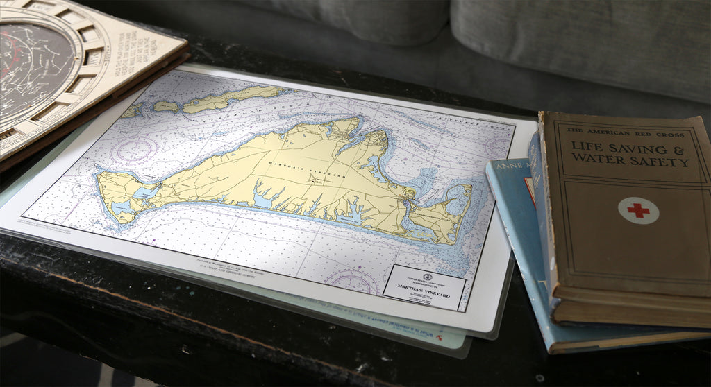 Martha's Vineyard Vintage Chart Placemat
