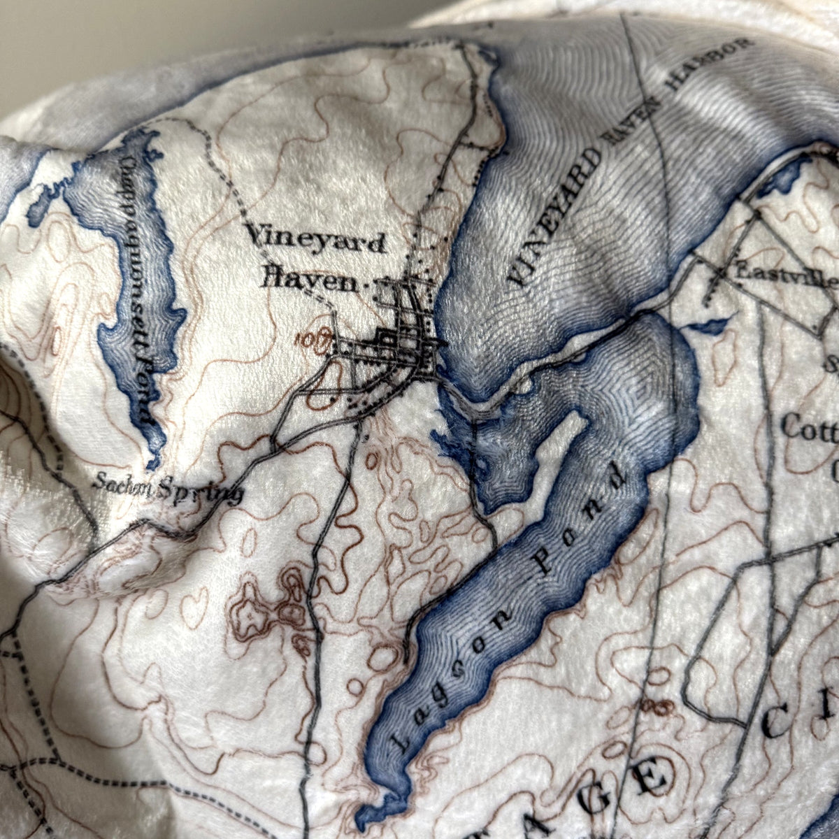 Martha's Vineyard Antique Map Blanket - Maritime Tribes USABlanket