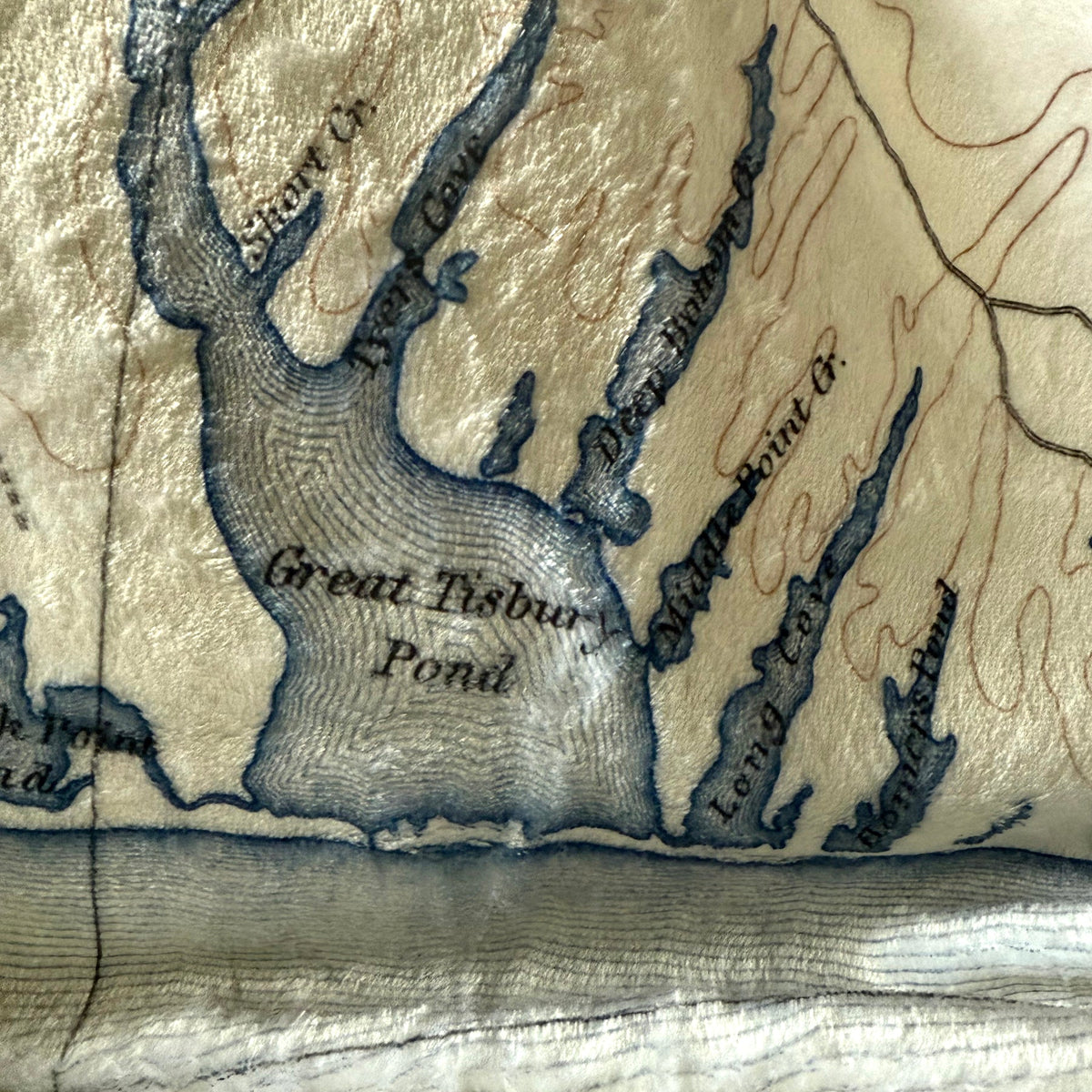 Martha's Vineyard Antique Map Blanket - Maritime Tribes USABlanket