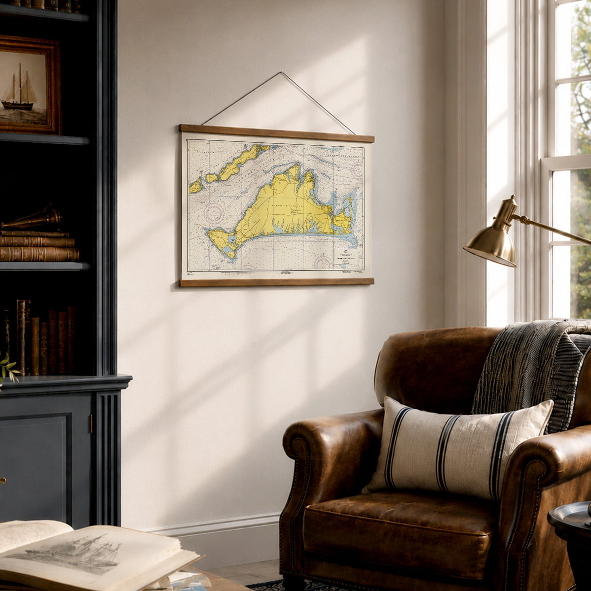 Martha's VIneyard, MA Nautical Chart Fabric Scroll - Maritime Tribes USAScroll