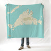 Martha's Vineyard Modern Wave Blanket - Maritime Tribes USABlanket