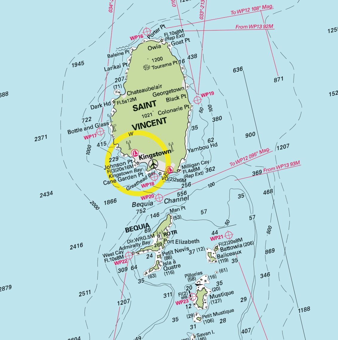 Martinique, St Lucia, St. Vincent & the Grenadies to Grenada Chart Scarf - Maritime Tribes USA