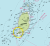 Martinique, St Lucia, St. Vincent & the Grenadies to Grenada Chart Scarf - Maritime Tribes USA