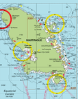 Martinique to Grenada Chart Blanket (St. Lucia, Barbados, Saint Vincent & the Grenadines) - Maritime Tribes USA
