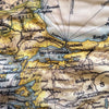 Mediterranean Sea Vintage Map, c. 1900 Scarf - Maritime Tribes USAScarf