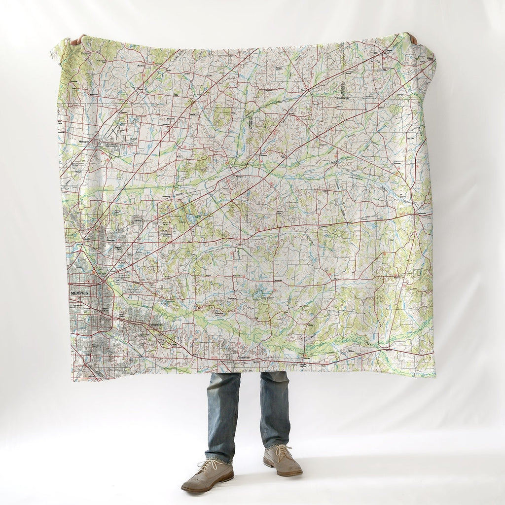 Memphis Vintage Topo Blanket - Maritime Tribes USABlanket