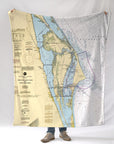 Merritt Island / Cape Canaveral Chart Blanket - Maritime Tribes USABlanket