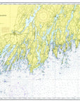 Monhegan Island to Cape Elizabeth, Maine Chart Placemat - Maritime Tribes USALaminated Placemat