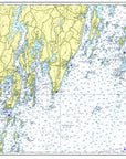Monhegan to Pemaquid, ME Nautical Chart Placemat - Maritime Tribes USALaminated Placemat