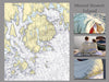 Mount Desert Island, Acadia, ME Nautical Chart Blanket - Maritime Tribes USABlanket