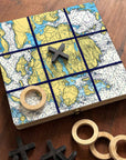 Mount Desert Island Tic Tac Toe & Mancala - 2 Games in ONE - Maritime Tribes USA