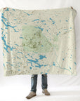 Mt. Katahdin ME Charted Territory Blanket - Maritime Tribes USABlanket