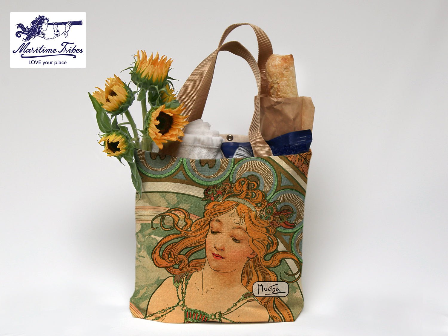 Mucha Tote: 'Painting' - Maritime Tribes USA