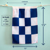 N (November) Nautical Signal Flag – Traditional Maritime Code Flag - Maritime Tribes USASignal Flag