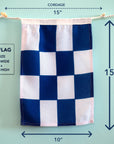 N (November) Nautical Signal Flag – Traditional Maritime Code Flag - Maritime Tribes USASignal Flag