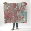 Nashville, TN TOPO Map Blanket - Maritime Tribes USABlanket