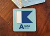 Nautical Flag Coaster - ‘A’ - Alpha - Maritime Tribes USACoaster