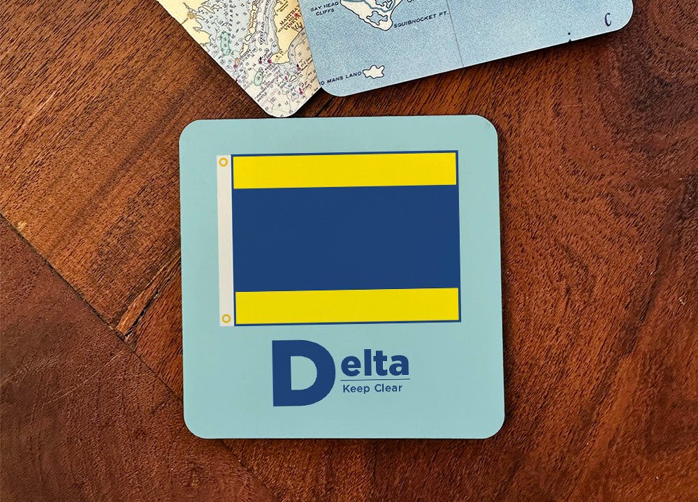 Nautical Flag Coaster - ‘D’ Delta - Maritime Tribes USACoaster