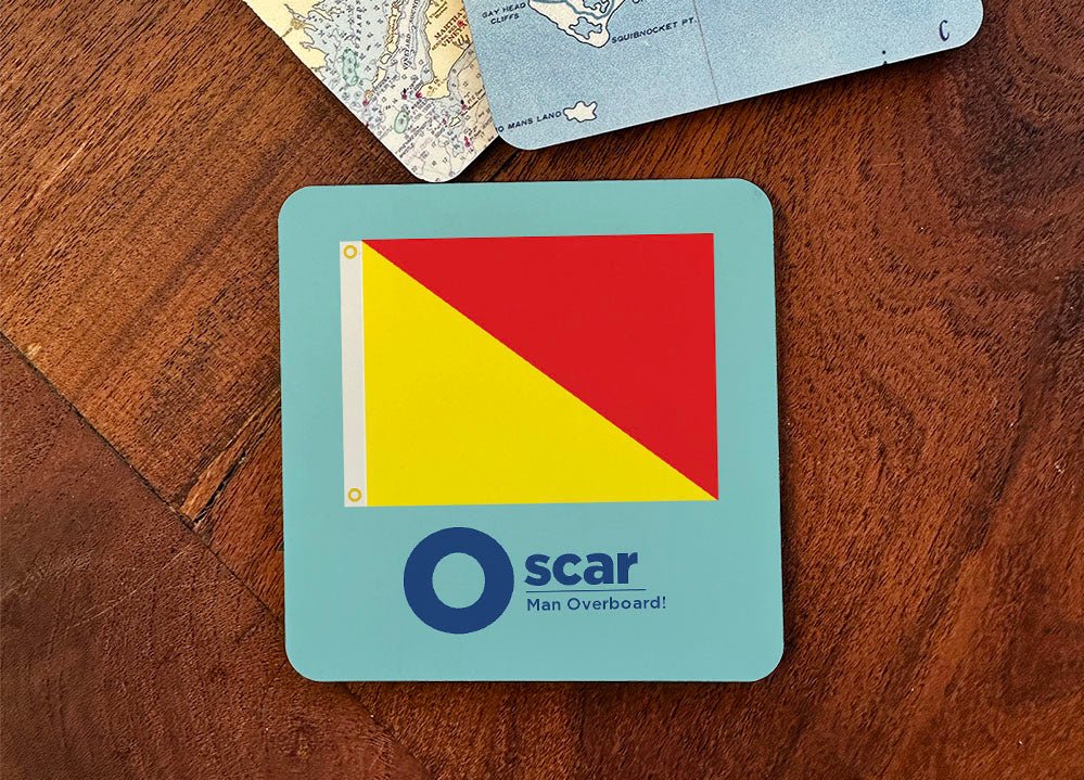 Nautical Flag Coaster - ‘O’ Oscar - Maritime Tribes USACoaster