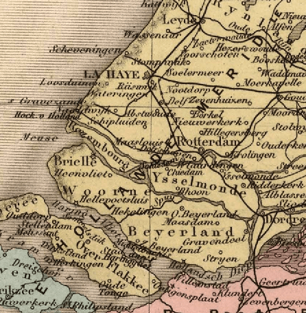Netherlands (Holland) Vintage Antique Map Blanket (c. 1892) – Historic Dutch Map Throw - Maritime Tribes USABlanket