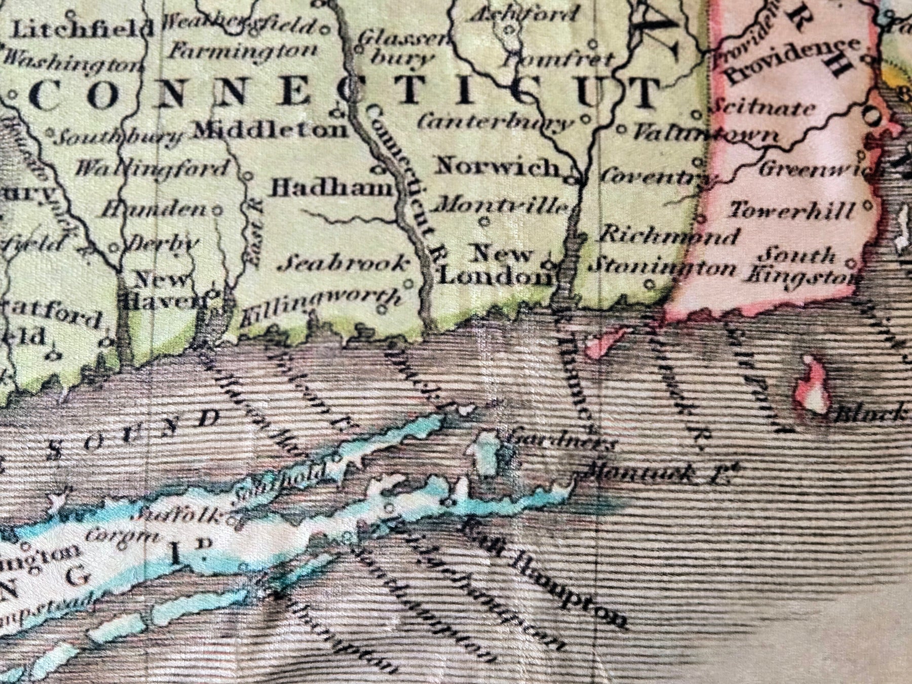 New England Antique Map Blanket - Maritime Tribes USABlanket