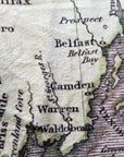 New England Antique Map Blanket - Maritime Tribes USABlanket