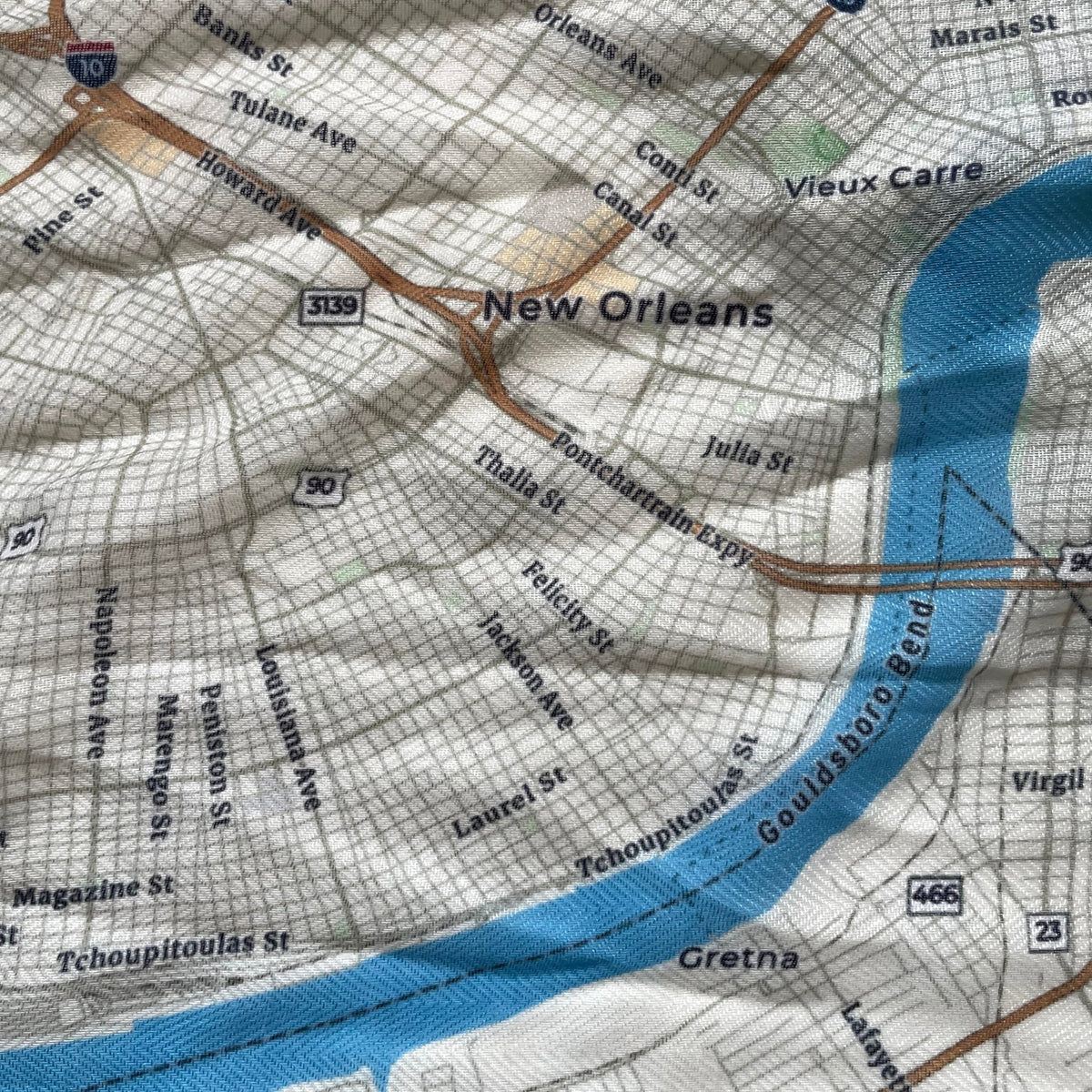New Orleans &amp; the Mississippi River Scarf - Maritime Tribes USAScarf