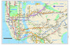 New York City Subway Map Placemat - Maritime Tribes USALaminated Placemat