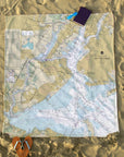 New York Harbor, NYC, NY Nautical Chart Blanket - Maritime Tribes USABlanket