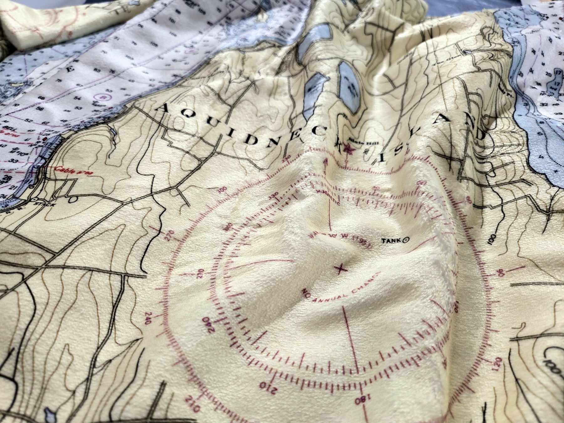 Newport, RI (Narragansett Bay) Chart Blanket - Maritime Tribes USABlanket