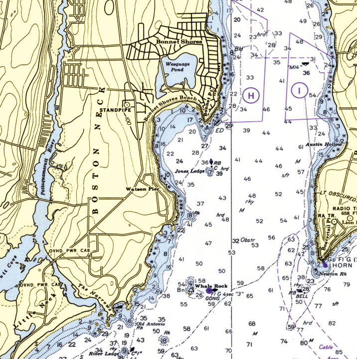 Newport, RI (Narragansett Bay) Chart Blanket - Maritime Tribes USABlanket
