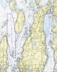Newport, RI Nautical Chart Scarf - Maritime Tribes USAScarf
