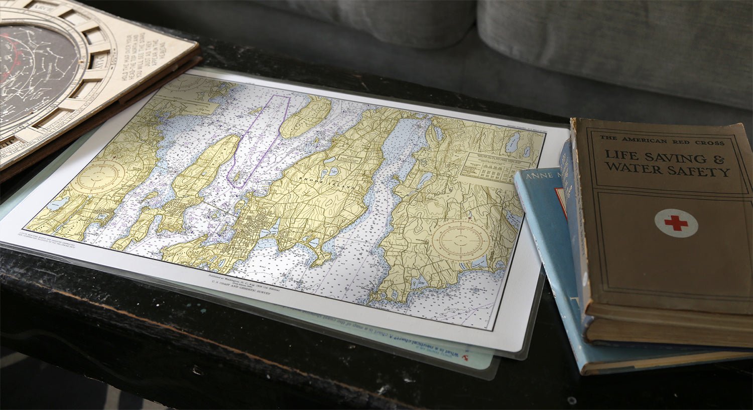 Newport, RI Single Placemat 10026-PLA - Maritime Tribes USALaminated Placemat