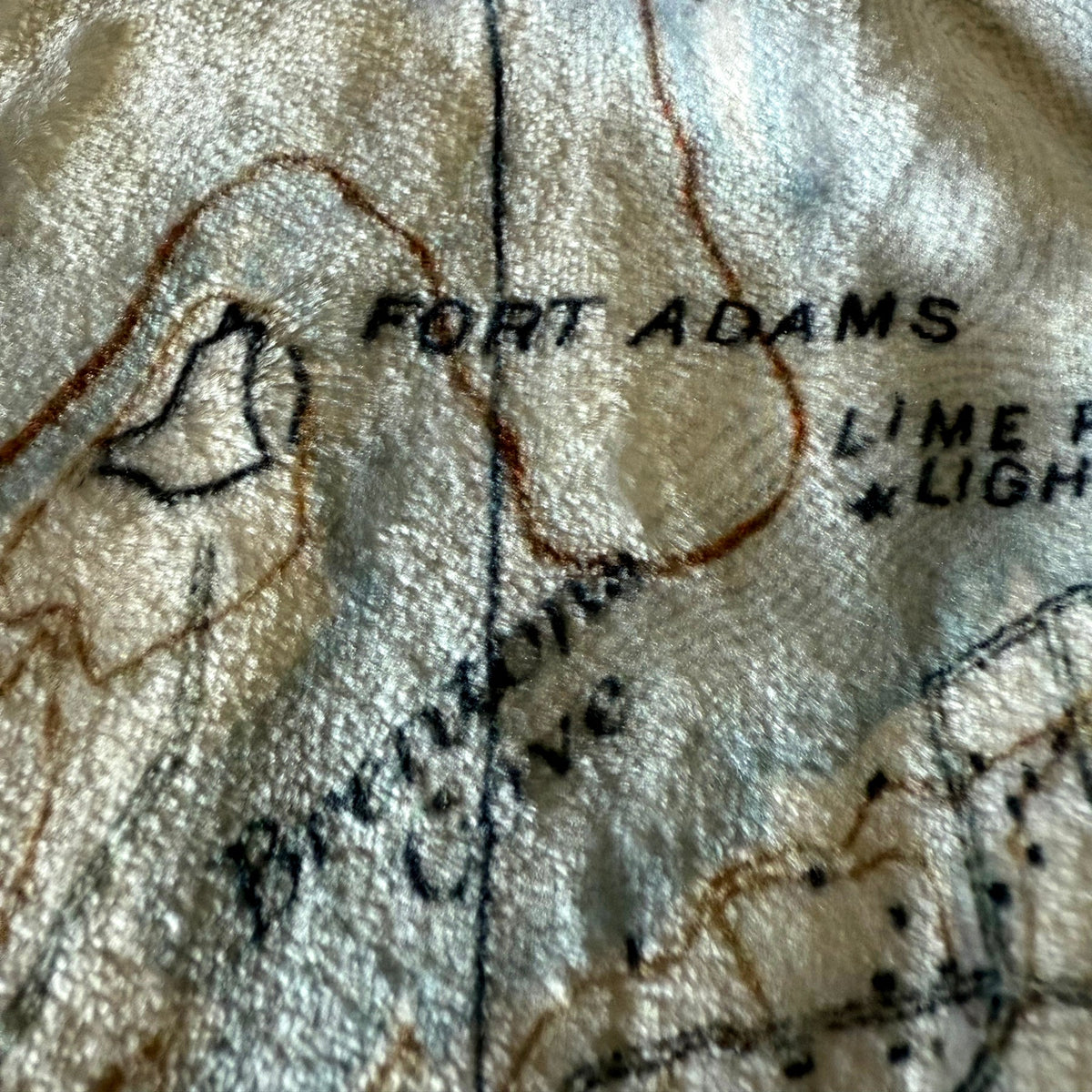 Newport, RI Vintage Topo Map Blanket - Maritime Tribes USABlanket