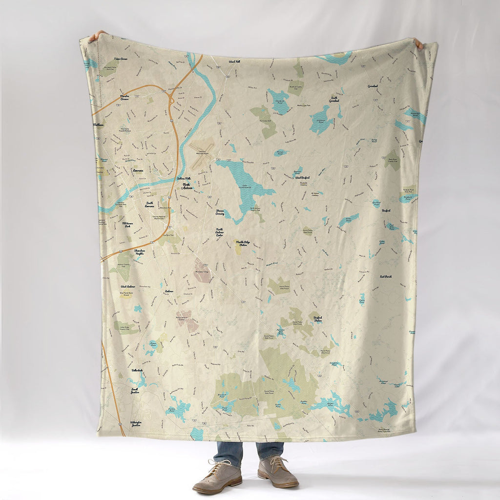 North Andover MA Modern Wave Blanket - Maritime Tribes USABlanket