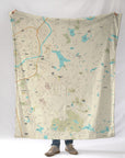 North Andover MA Modern Wave Blanket - Maritime Tribes USABlanket
