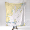 North End of Lake Michigan, Nautical Chart Blanket - Maritime Tribes USABlanket