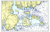 Northeast Harbor, Mount Desert Island, Maine Chart Placemat - Maritime Tribes USALaminated Placemat