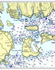 Northeast Harbor, Mount Desert Island, Maine Chart Placemat - Maritime Tribes USALaminated Placemat