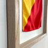 "O" Nautical Flag in Glass-Free Shadow Box Frame - Maritime Tribes USA
