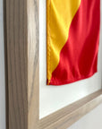 "O" Nautical Flag in Glass-Free Shadow Box Frame - Maritime Tribes USA