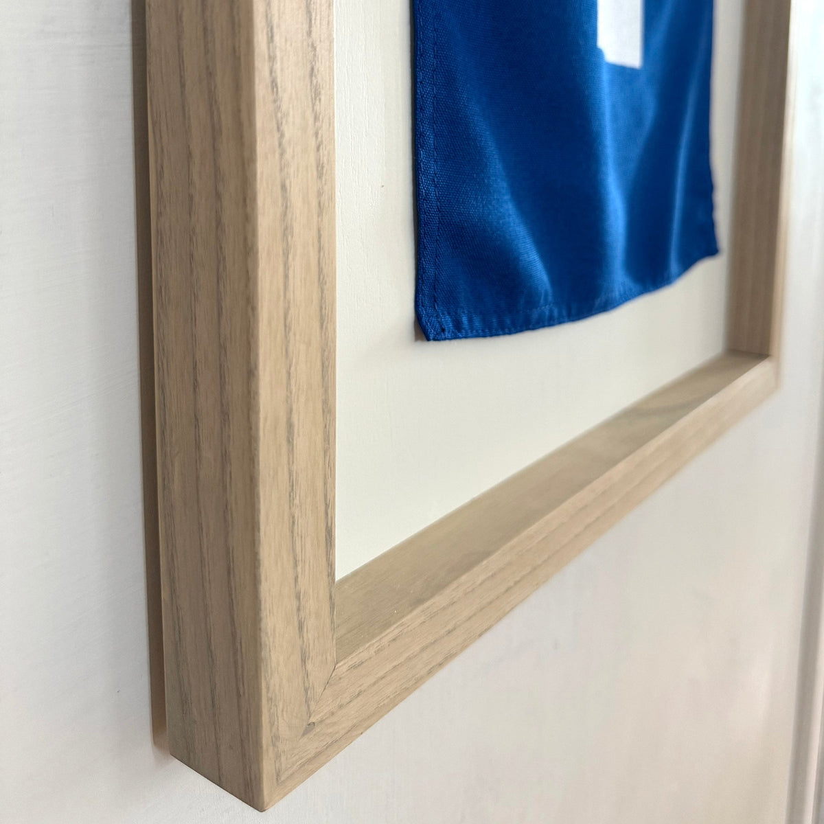 "P" Nautical Flag in Glass-Free Shadow Box Frame - Maritime Tribes USA