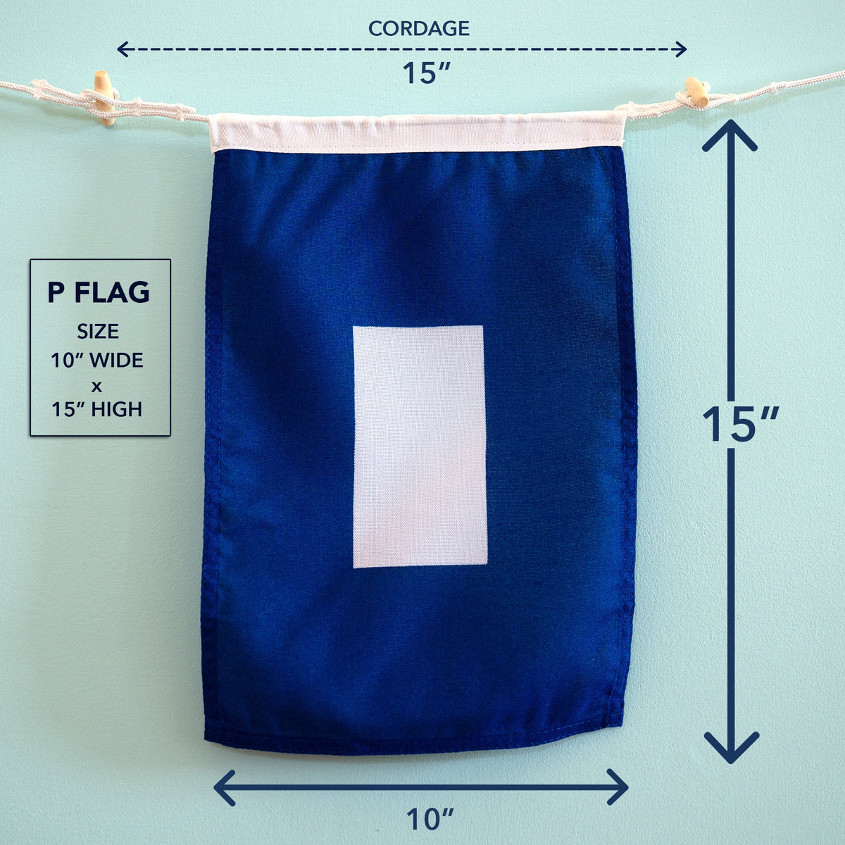P (Papa) Nautical Signal Flag – Traditional Maritime Code Flag - Maritime Tribes USASignal Flag