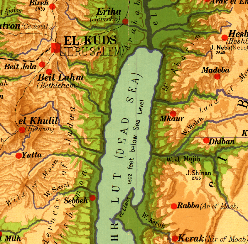 Palestine Vintage (c. 1915) Map Blanket - Maritime Tribes USABlanket